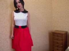 Vintage Stockings MILF Wanilianna Pissing Solo in High Heels