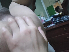 18 χρονον, Ερασιτέχνης, Μεγάλος κώλος, Πίπα, Ζευγάρι, Σπιτικό, Γυμνός, Ταμπού