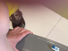 18, Lízanie análu, Blondína, Spermie v puse, Európskej, Pissing, Striekať