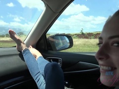 Petite amie, De plein air, Pov, Chatte, Rasée, Nénés, Voyeur, Mouillée