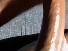 Africain, Amateur, Noire, Britannique, Tir de sperme, Papa, Masturbation, Solo