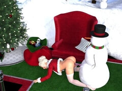 Mrs. Claus Having Fun