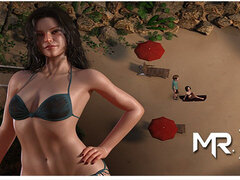 Treasure Of Nadia - Sexy Librarian Sunbathing On The Beach E1 #41