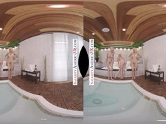 Tredimensionell, Stor stjärt, Stora tuttar, Blondin, Avsugning, Hd, Pool, Pov