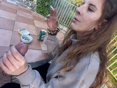 Amatéři, Pár, Creampie, Stříkání spermatu, Extrémní, Homemade, Venku, Na veřejnosti