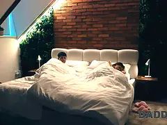 흑갈색 머리, 바람핀, 아빠, 여자친구, Hd, 고함치는, 면도된, 젖가슴