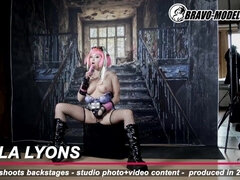 무대 뒤에서, 큰 가슴, 금발의, 체코인, Hd, 현실, 장난감들