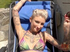 Amatör, Bakom scenen, Flickvän, Onani, Naken, Fitta, Rakad, Mager