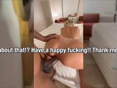 Grosser arsch, Blondine, Spermaladung, Schwanz, Hardcore, Selbstgemacht, Interrassisch, Pov