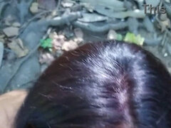 Latina deep throats rod by the sea