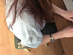 Betrug, Besamung, Gehörnter ehemann, Selbstgemacht, Nackt, Büro, Öffentlich, Russisch