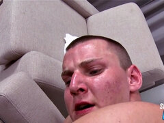 Mascular jock pounded at casting