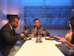 Aletta O Ass Fucked by her Client - Handjob, anal with cum in mouth