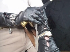 Mistress gloves strapon, granny fetish latex, boots