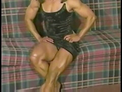 Vintage muscle, muscular woman, vintage
