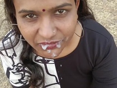 Amatéři, Asijské, Pár, Creampie, Sperma v puse, Hd, Indické, Venku