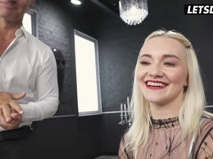 Sexy Blonde Marilyn Sugar Has Her Tight Juicy Pussy Drilled After Interview
