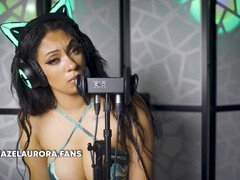 Sensual ASMR experience with female moans and ear licking triggers