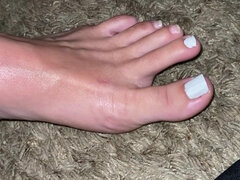 Painting My Long Toes White