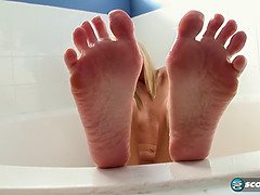 Rubia, Fetiche de pies, Hd, Solo