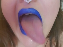 Blue Lips and Saliva Fetish: Teen's First-Time Experience