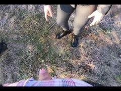 Amatorka, Obciąganie, Wytrysk, Latynoska, Na wolnym powietrzu