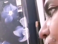 Amatoriale, Bella grossa formosa, Pompino, Coppia, Venire in bocca, Schizzo di sborra, Tette naturali, Punto di vista pov