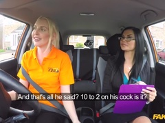 Isot tissit, Suihinotto, Auto, Nais alistaja, Sormetus, Selkäsauna, Ulkona, Pillu