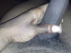 Big Black Cock Shemale Jacking off