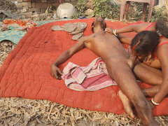 Amatør, Kukk suging, Lubben, Par, Inder, Utendørs, Kone