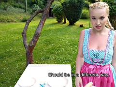 Grosse bite, Gros seins, Blonde, Cocu, De plein air, Pov, Nénés