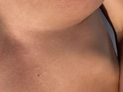 Amateur, Al aire libre, Coño, Solo, Tetas