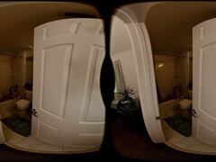 FORBVR - Teen Stepdaughter Gets Excited About Being Watched In Bath By Her Stepdad