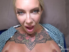 Anal, Vacker, Stora tuttar, Creampie, Fetisch, Gynekologi, Kissar, Tatuering