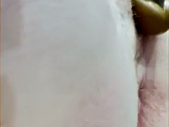 Stor kukk, Britisk, Mørk, Dusj, Strapon, Leker, Vibrator, Kone