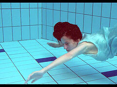 Underwater teen, teenager, pool girl