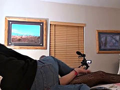 Grote lul, Pijpbeurt, Bruinharig, Sperma, Man die toekijkt, Hardcore, Likken, Vrouw