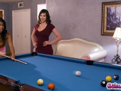 Hot lesbians Nia Nacci and Lexi Luna trib to their hearts delight