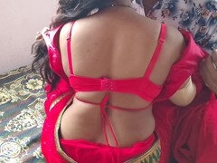 Hot Indian couple in traditional attire enjoy passionate romance and intense anal doggy style sex
