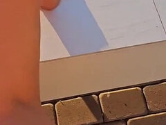 Big Boobs Fit Latina Get Caught Tanning Naked by the Pool