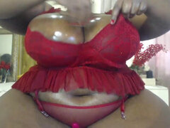 Africain, Noire, Fait maison, Lingerie, Mature, Solo, Nénés, Webcam