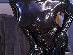 素人, 緊縛, フェティッシュ, ゴム, オナニー, 一人, ストッキング