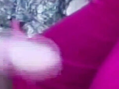 Black Shemale with a Huge Cock Fucked Outdoors by Guys