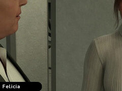 Tredimensionell, Rumpa, Otrohet, Game, Kontor, Fru