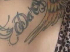 Femelle, Masturbation, Solo, Tatouage, Vibromasseur