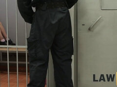 Europejski, Więzienie, Biuro, Policja, Ostro, Chudy, Nastolatki, Cycki