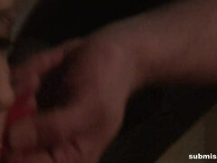 ブロンド, ボンデージ, 女, ヒール, 拘束