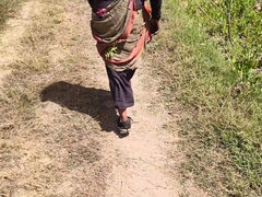 Couple, Ferme, Fait maison, Indienne, Chatte