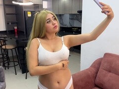 I catch my curvy Indian stepsister Karolaysexy snapping pics in tiny outfits, can’t get enough of her look!