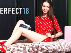 18 jahre, Frau, Fingern, Hd, Natürlichen titten, Orgasmus, Hoch, Titten